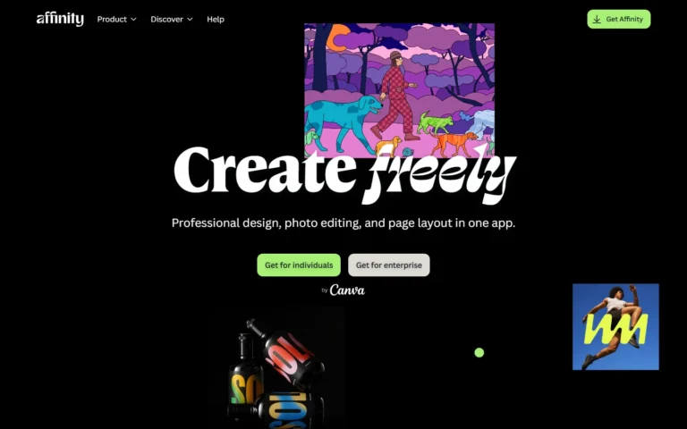 Affinity website screenshot