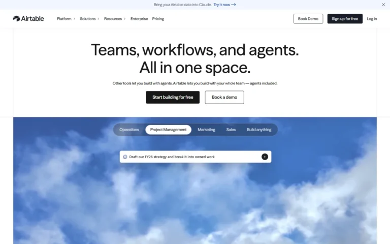 Airtable website screenshot