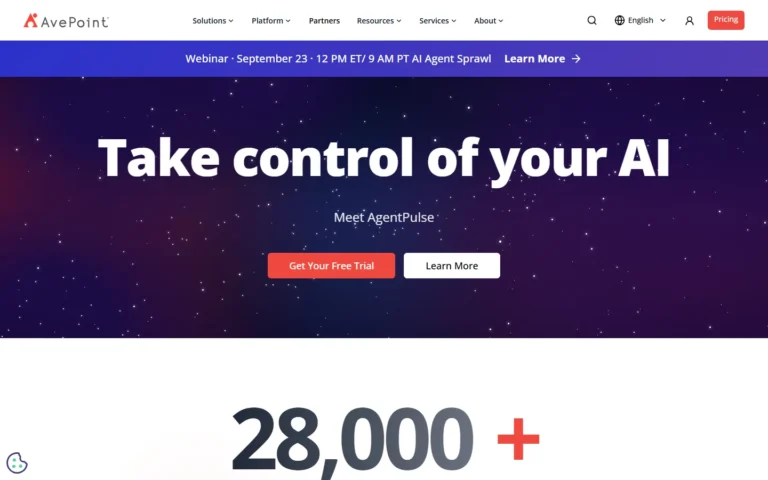 AvePoint website screenshot