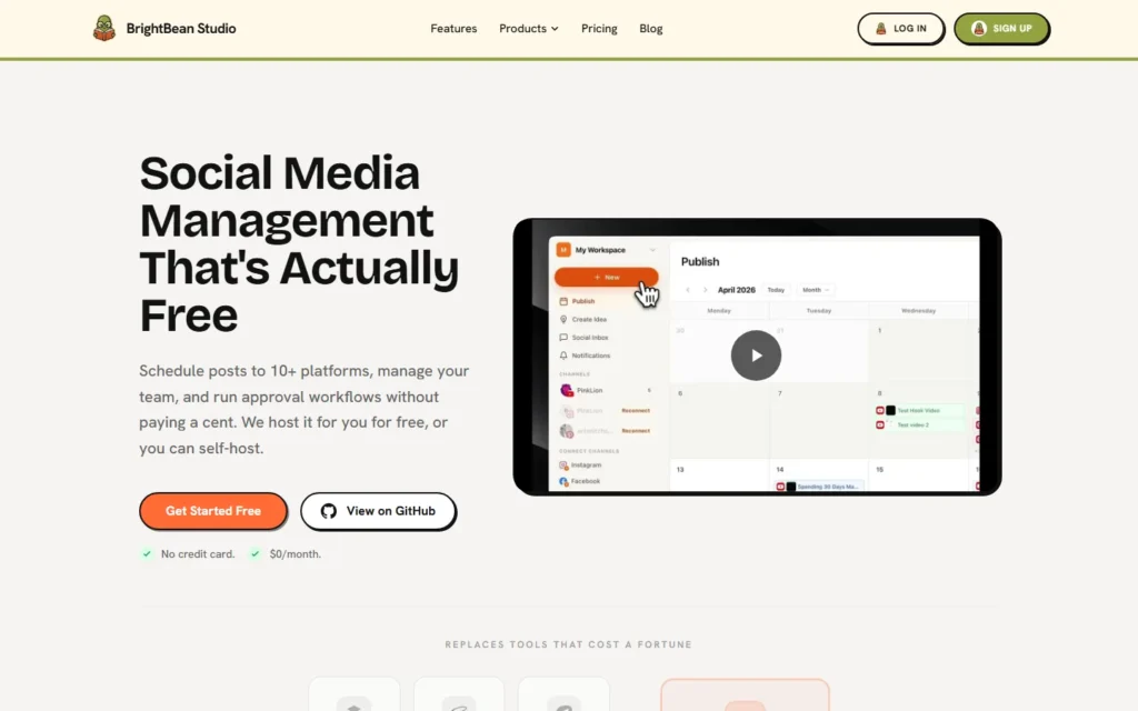 Bright Bean website screenshot
