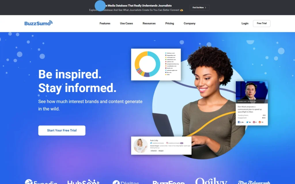 Buzzsumo website screenshot