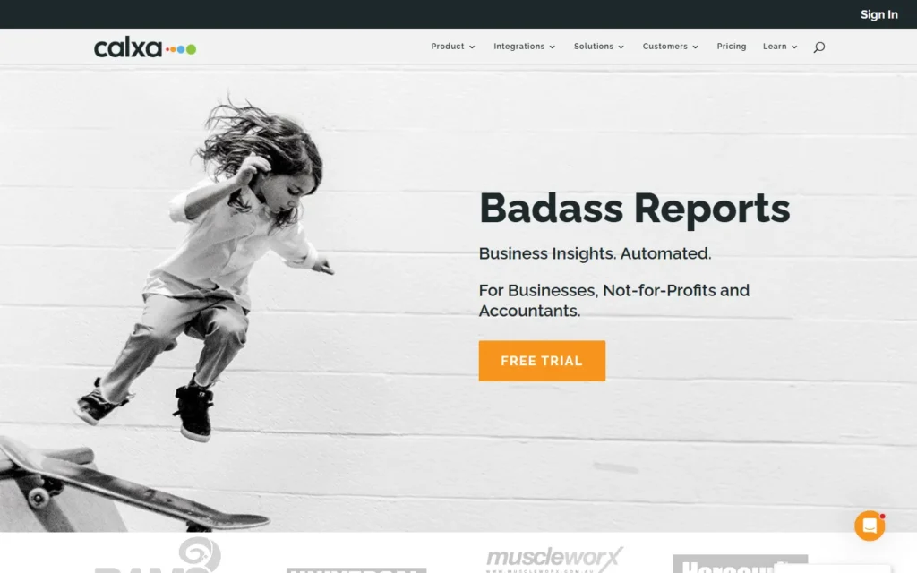 Calxa website screenshot