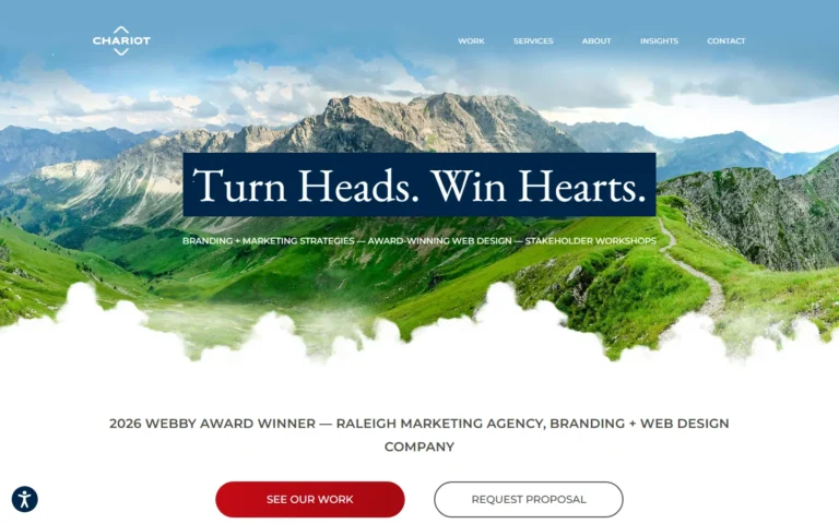 Chariot website screenshot