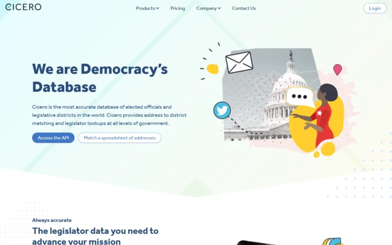 Cicero website screenshot