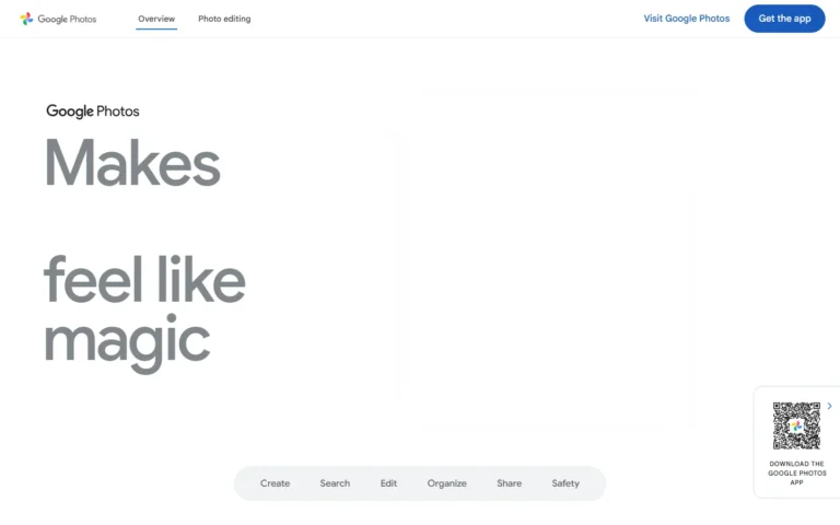 Google Photos website screenshot