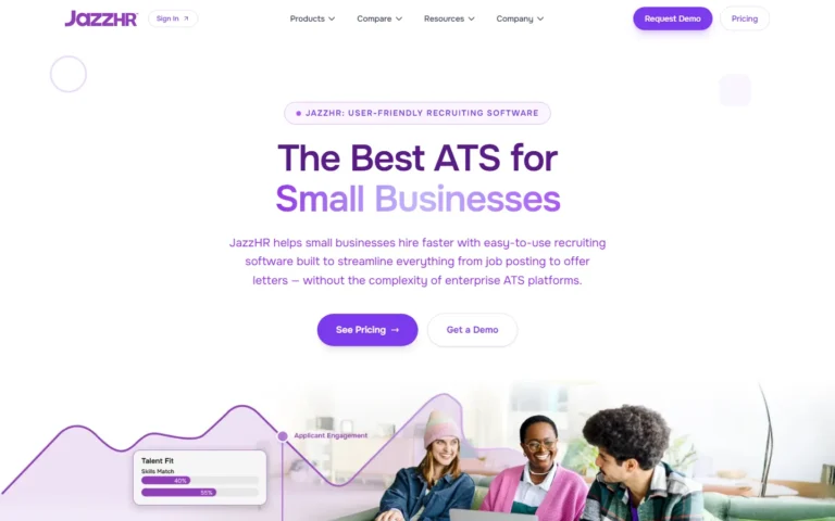 JazzHR website screenshot