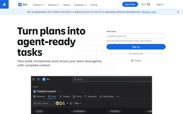 Jira website screenshot