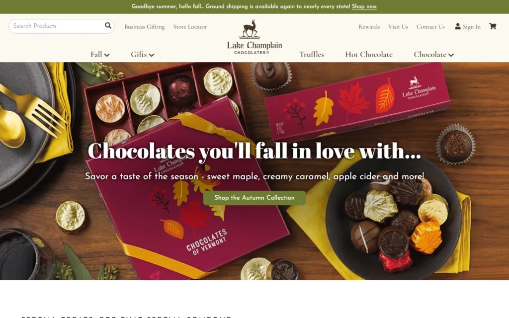 Lake Champlain website screenshot