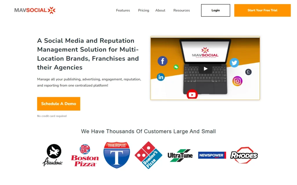 MavSocial website screenshot