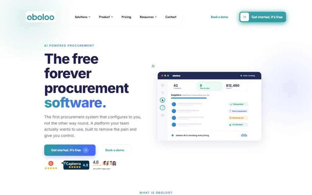 Oboloo website screenshot