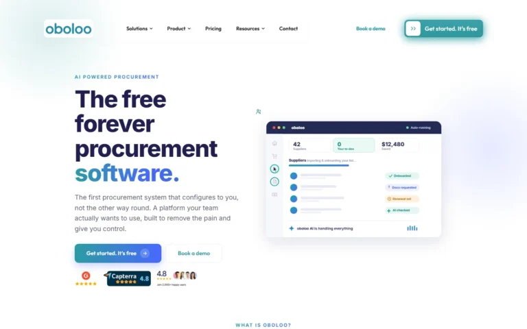 Oboloo website screenshot