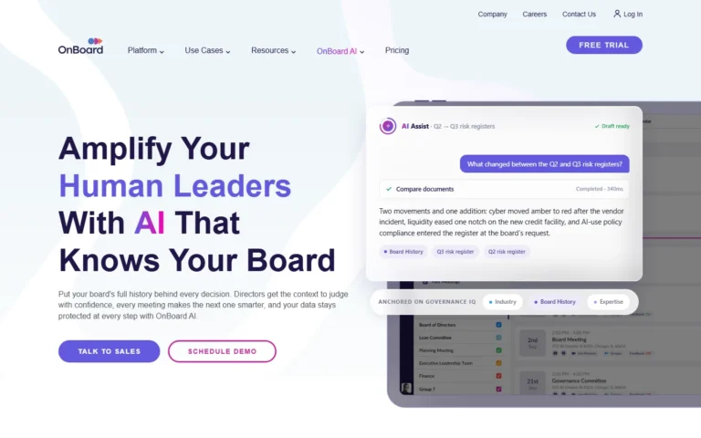 OnBoard website screenshot