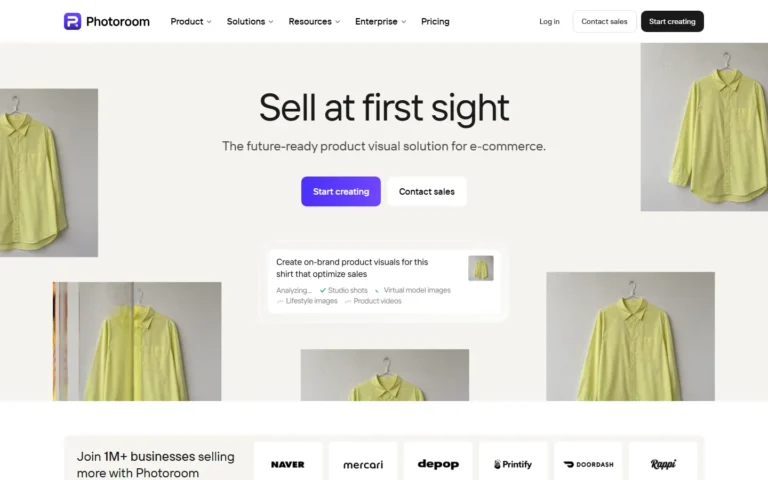 Photoroom website screenshot