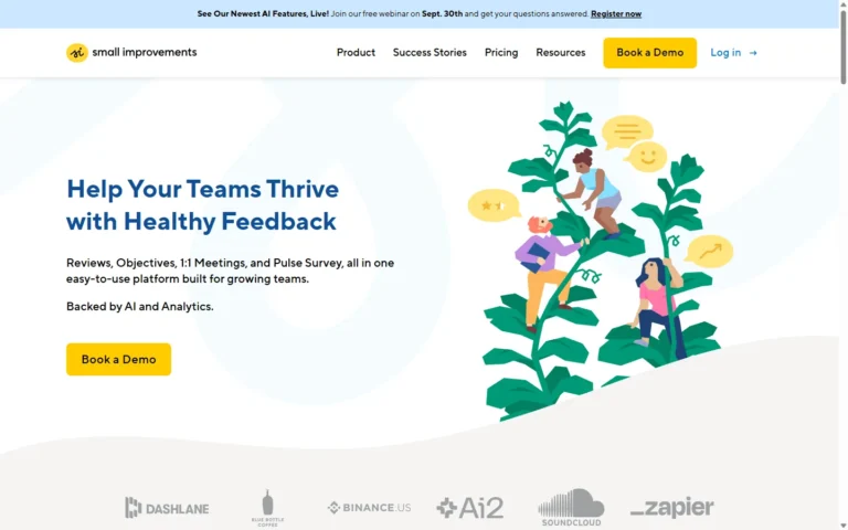 Small Improvements website screenshot
