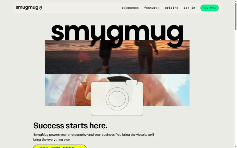 SmugMug website screenshot