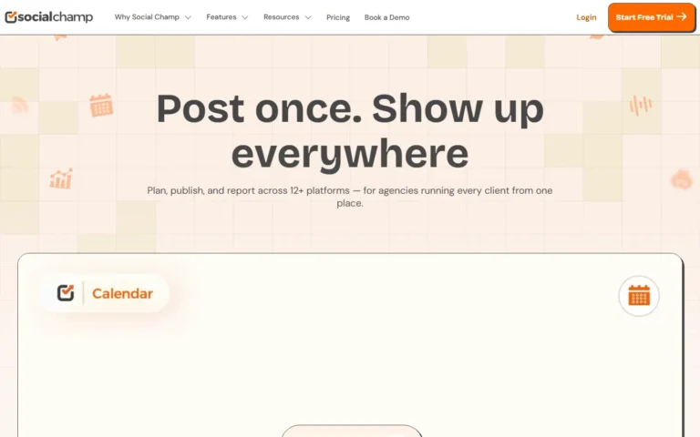 SocialChamp website screenshot