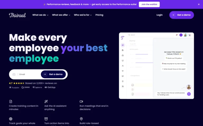 Trainual website screenshot