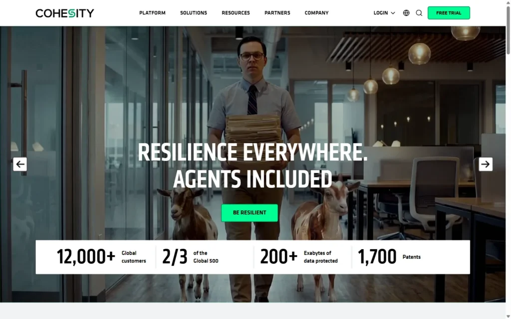 Veritas website screenshot