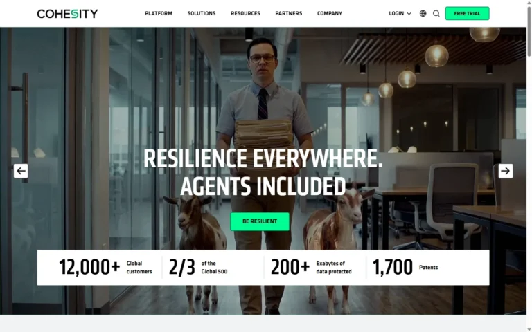 Veritas website screenshot